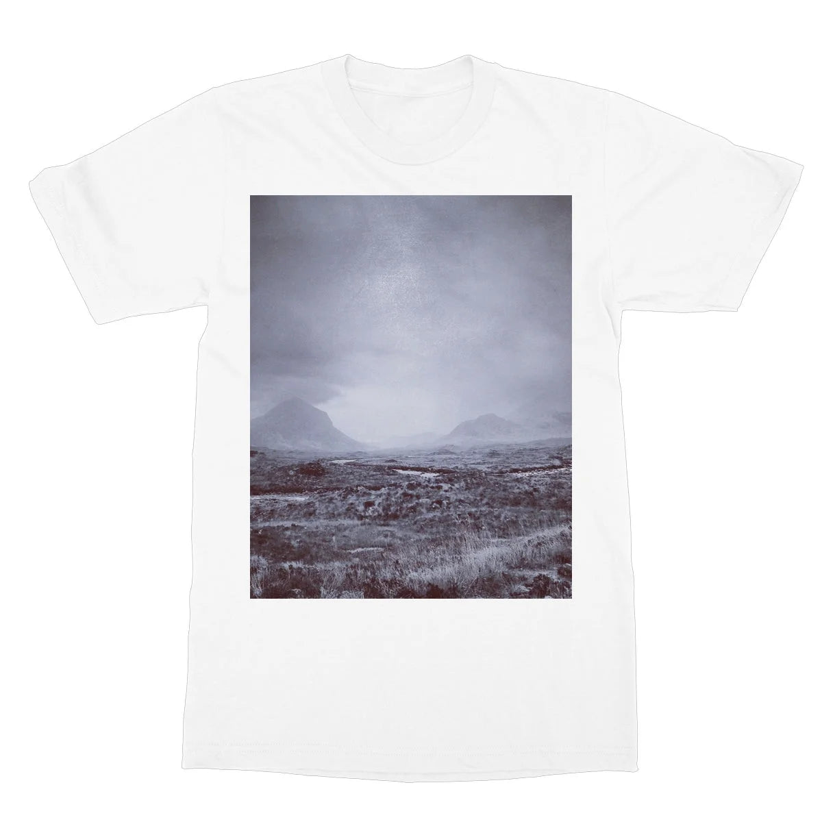 The Brooding Cuillin Softstyle T-shirt - Skye Art Gallery Scotland Worldwide Shipping Paintings | Prints | Gifts