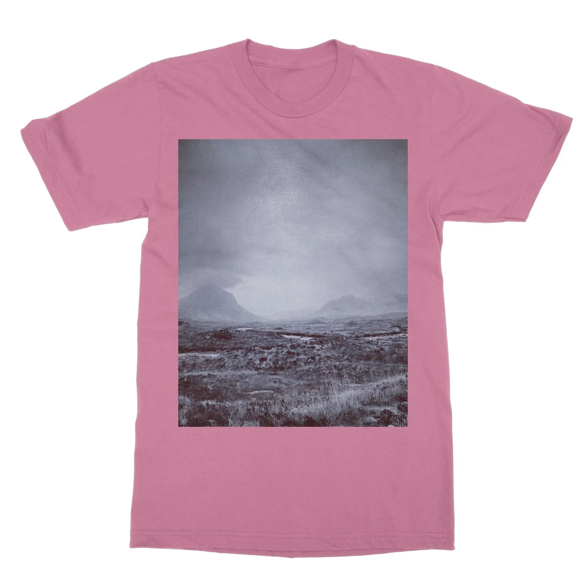 The Brooding Cuillin Softstyle T-shirt - Skye Art Gallery Scotland Worldwide Shipping Paintings | Prints | Gifts