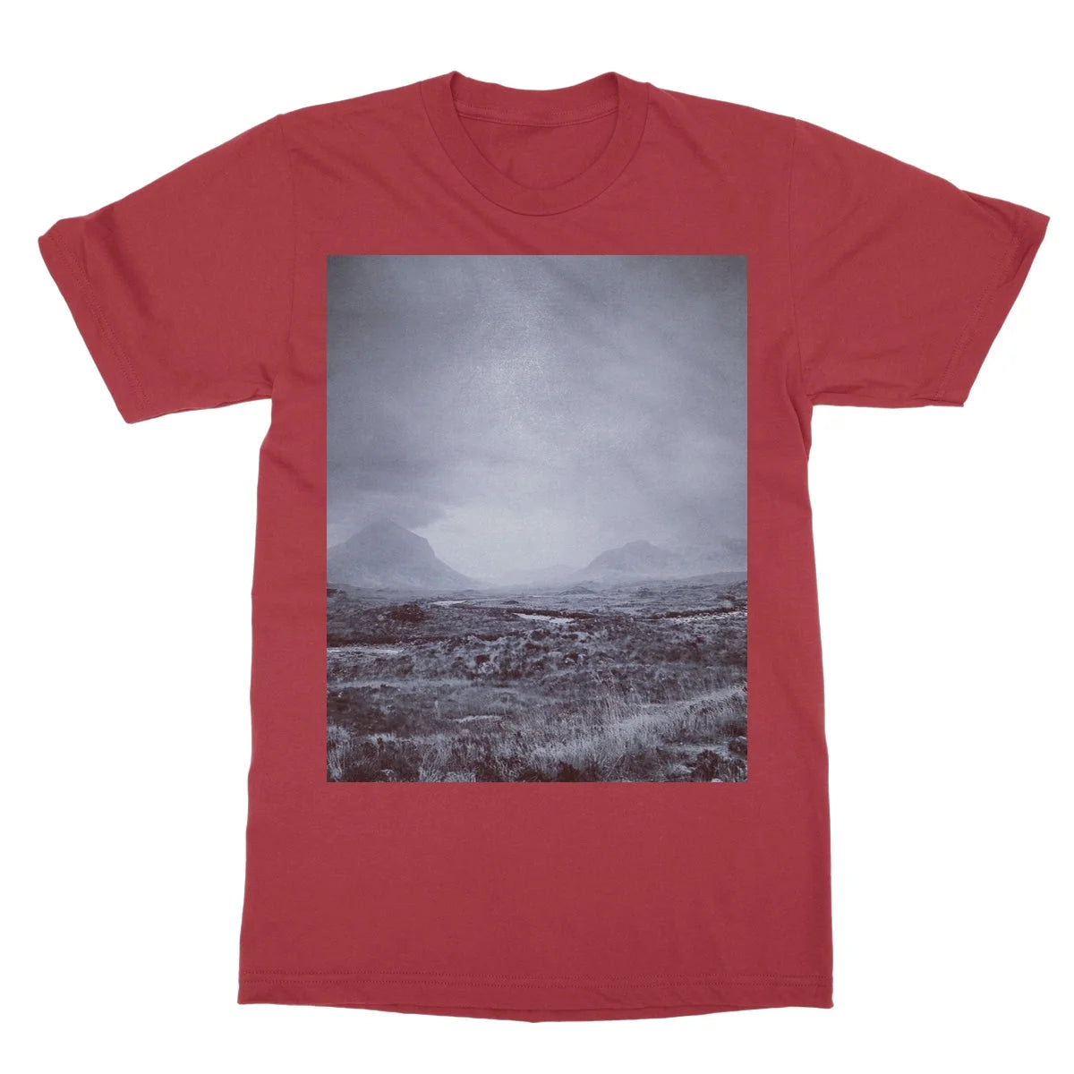 The Brooding Cuillin Softstyle T-shirt - Skye Art Gallery Scotland Worldwide Shipping Paintings | Prints | Gifts