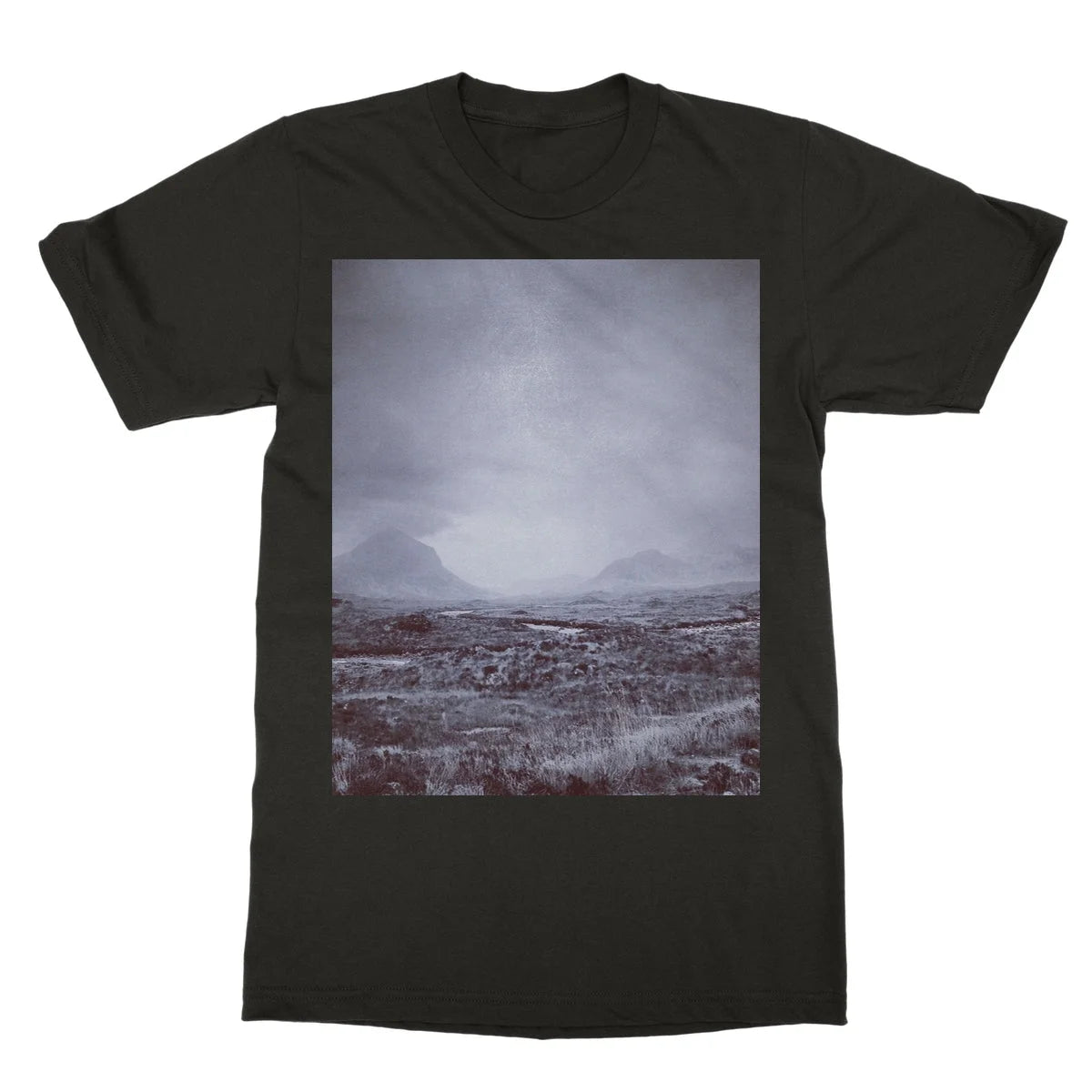 The Brooding Cuillin Softstyle T-shirt - Skye Art Gallery Scotland Worldwide Shipping Paintings | Prints | Gifts