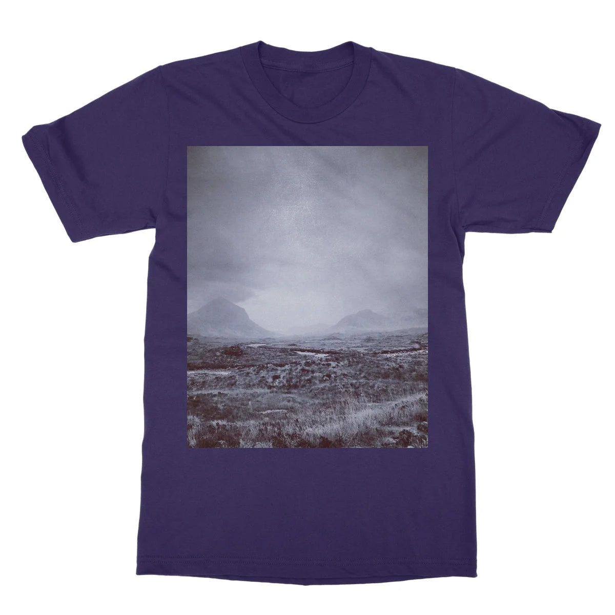 The Brooding Cuillin Softstyle T-shirt - Skye Art Gallery Scotland Worldwide Shipping Paintings | Prints | Gifts