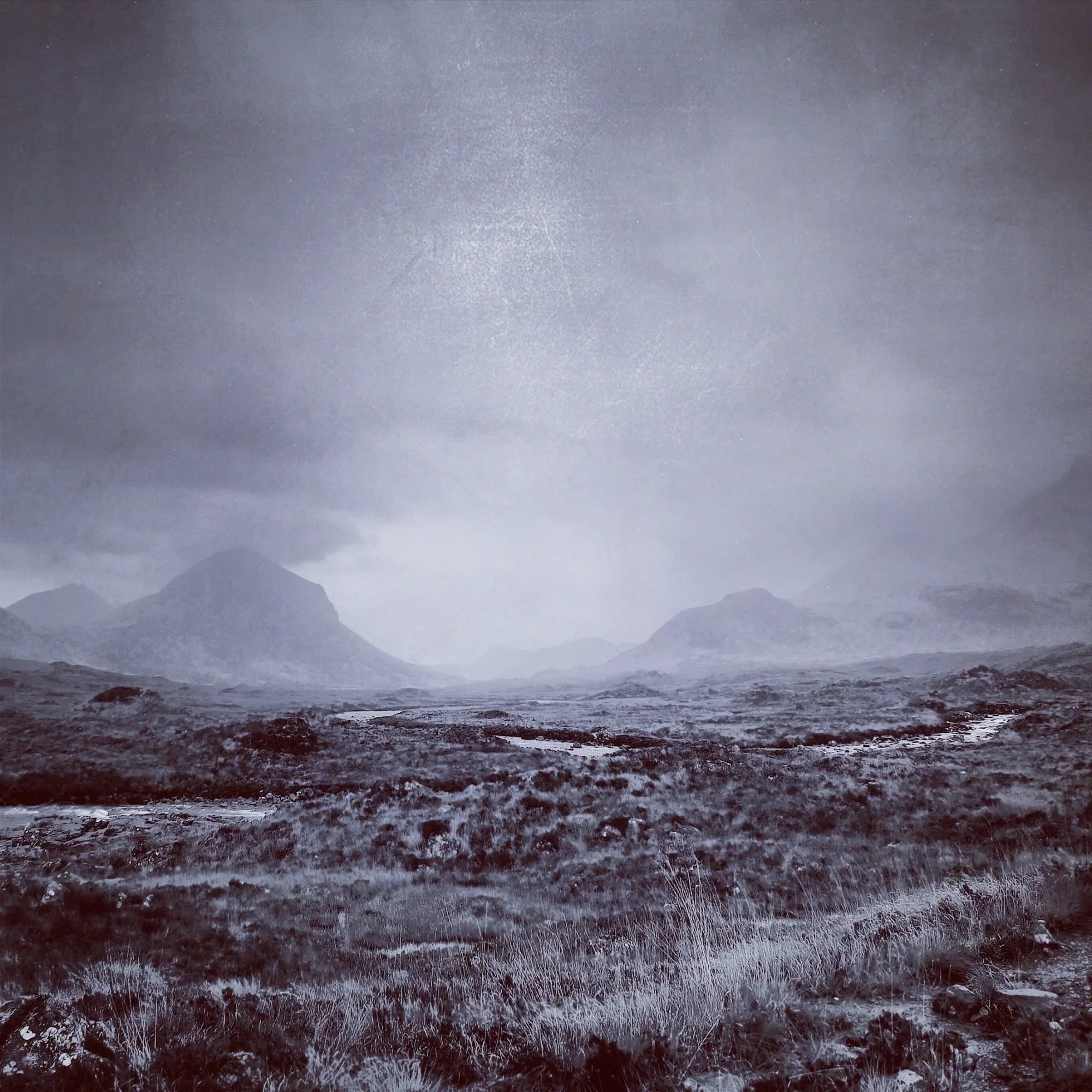 The Brooding Cuillin | Statement Interior Wall Art from Scotland - Skye Gallery Worldwide Shipping Desolate Misty Mountain Scottish