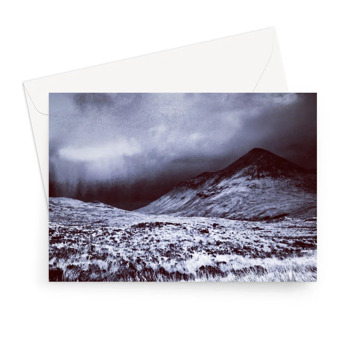A Brooding Glen Varagil Greeting Card - Skye Art Gallery Scotland Worldwide Shipping Paintings | Prints | Gifts