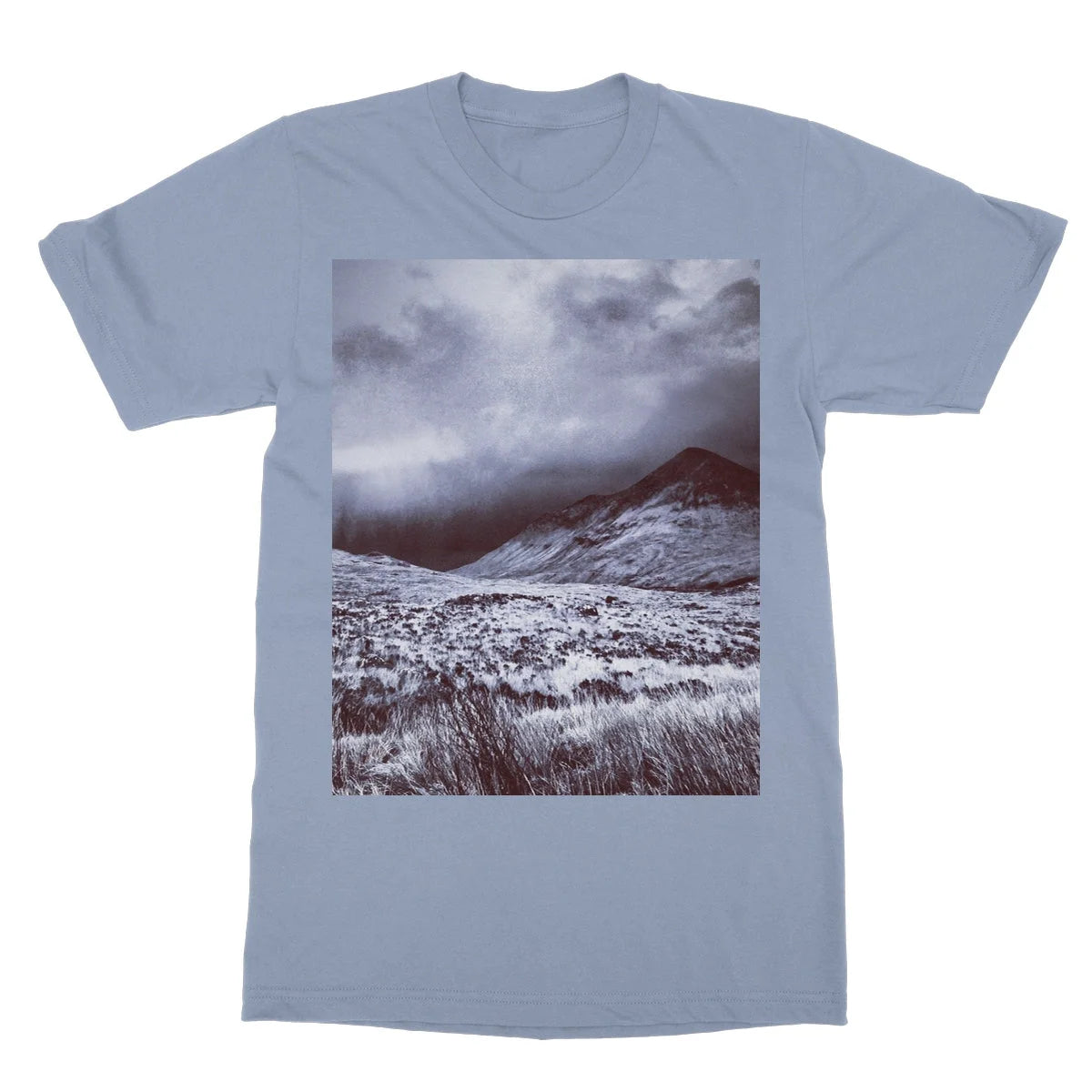 A Brooding Glen Varagil Softstyle T-shirt - Skye Art Gallery Scotland Worldwide Shipping Paintings | Prints | Gifts