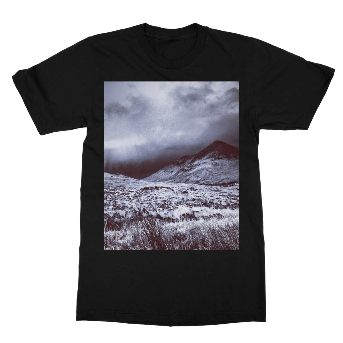 A Brooding Glen Varagil Softstyle T-shirt - Skye Art Gallery Scotland Worldwide Shipping Paintings | Prints | Gifts