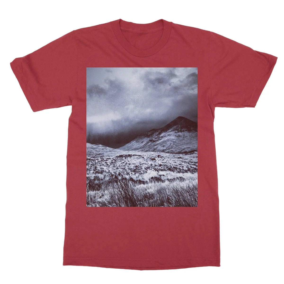A Brooding Glen Varagil Softstyle T-shirt - Skye Art Gallery Scotland Worldwide Shipping Paintings | Prints | Gifts