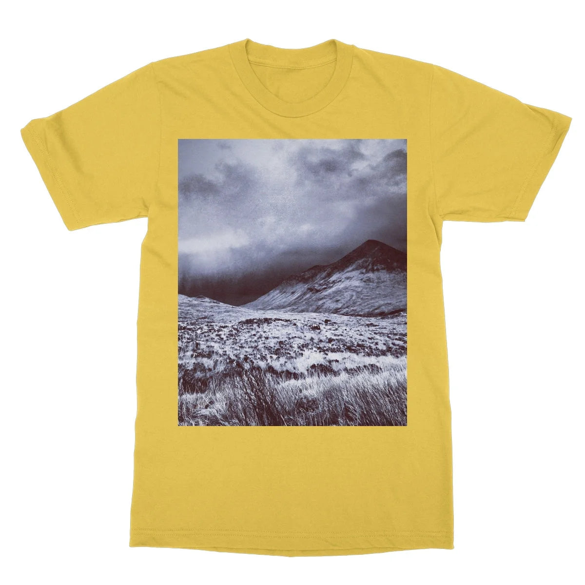 A Brooding Glen Varagil Softstyle T-shirt - Skye Art Gallery Scotland Worldwide Shipping Paintings | Prints | Gifts