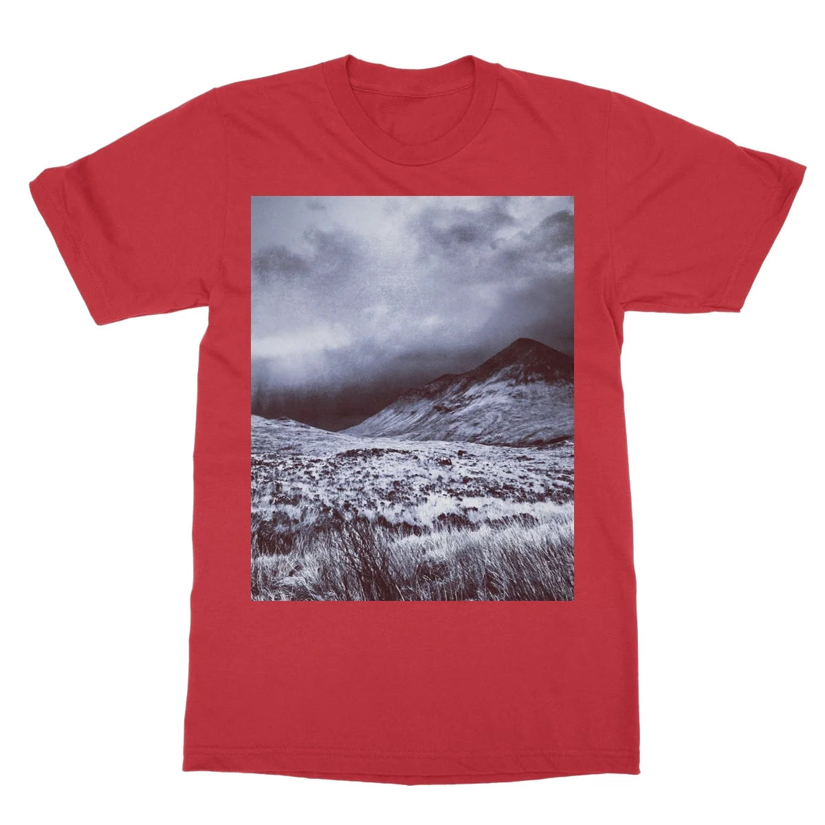 A Brooding Glen Varagil Softstyle T-shirt - Skye Art Gallery Scotland Worldwide Shipping Paintings | Prints | Gifts