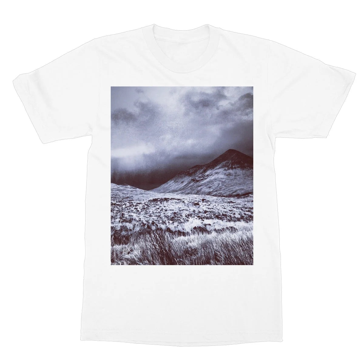 A Brooding Glen Varagil Softstyle T-shirt - Skye Art Gallery Scotland Worldwide Shipping Paintings | Prints | Gifts
