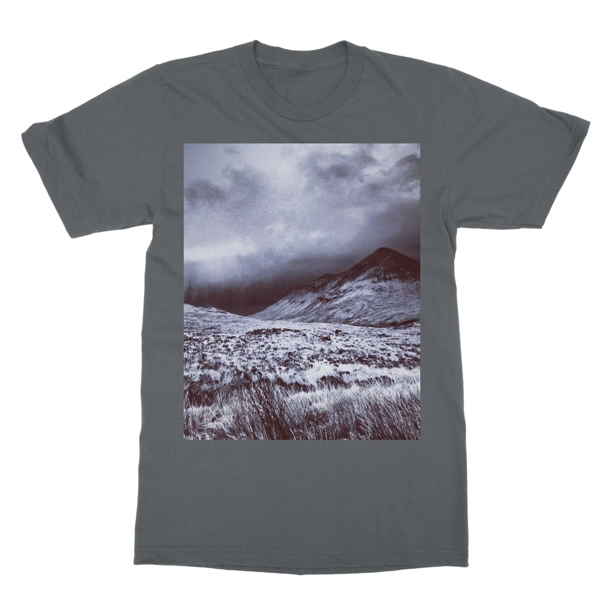 A Brooding Glen Varagil Softstyle T-shirt - Skye Art Gallery Scotland Worldwide Shipping Paintings | Prints | Gifts