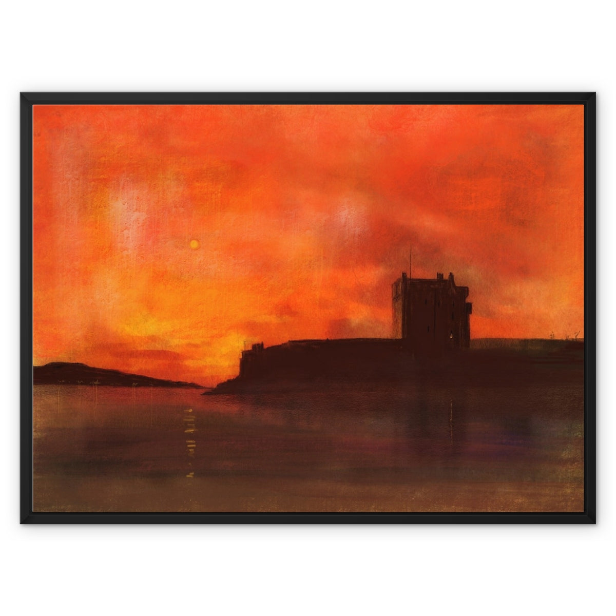 Broughty Castle Sunset Painting | Framed Canvas Prints From Scotland