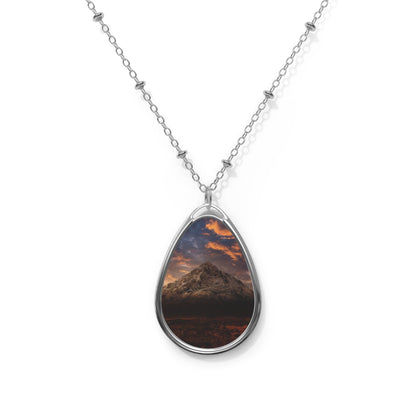 Buachaille Etive Mor Dusk Art Necklace | Scottish Art Gifts