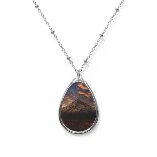 Buachaille Etive Mor Dusk Art Necklace | Scottish Art Gifts