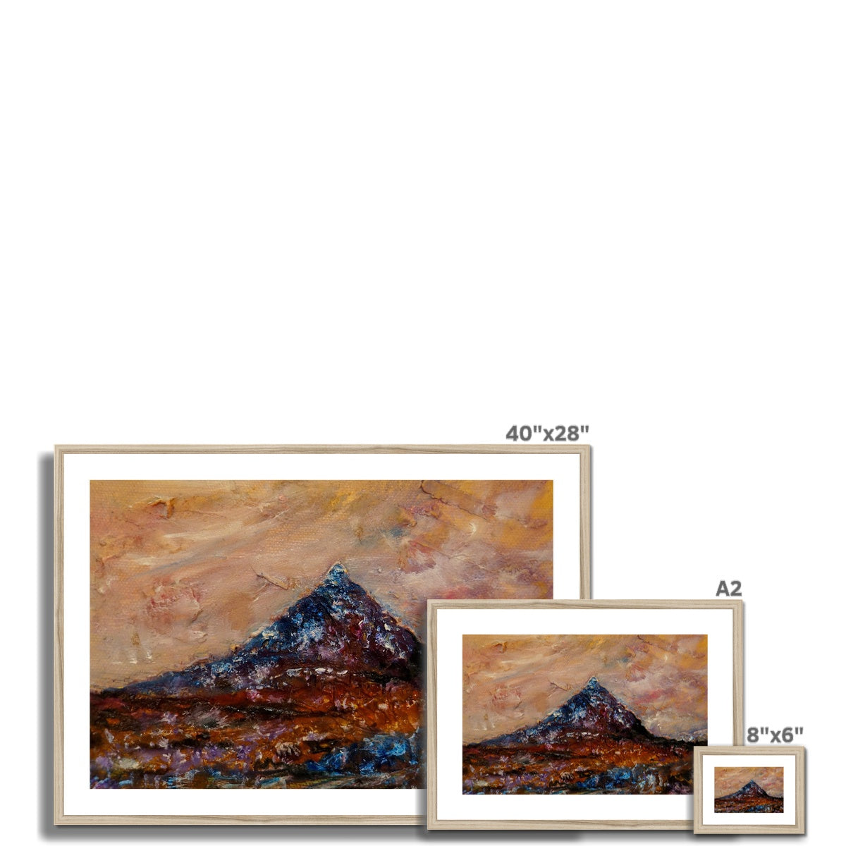 Buachaille Etive Mòr Painting | Framed & Mounted Prints From Scotland