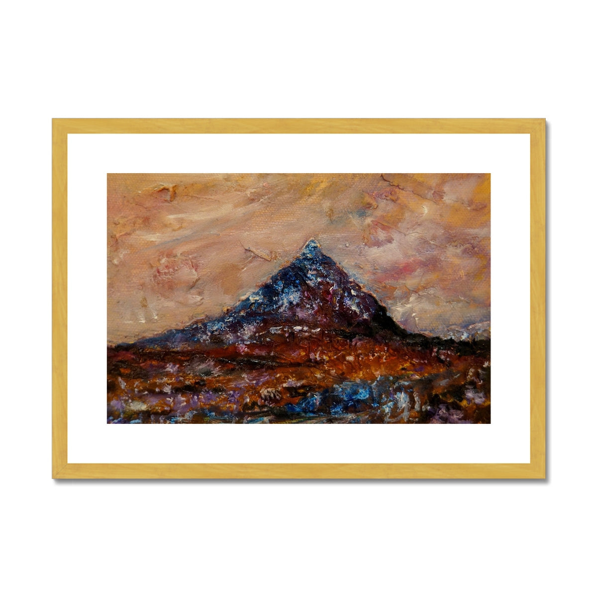 Buachaille Etive Mòr Painting | Antique Framed & Mounted Prints From Scotland