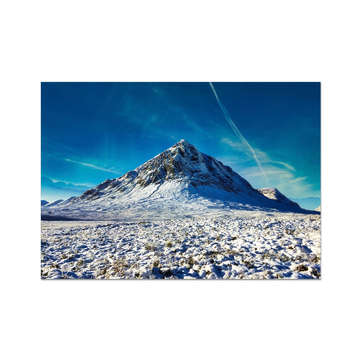 Buachaille Etive Mor Snow Glencoe Prints | Glencoe Art Gallery | Paintings, Prints, Homeware and Art Gifts From Scotland By Scottish Artist Kevin Hunter