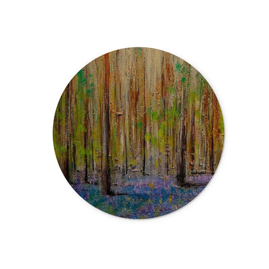 Highland Bluebells Glass Chopping Board | Scottish Art Gifts