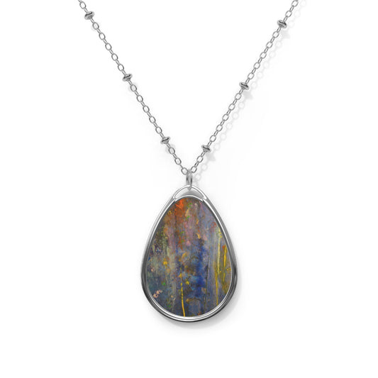Cairngorms Waterfall Abstract Art Necklace | Scottish Art Gifts