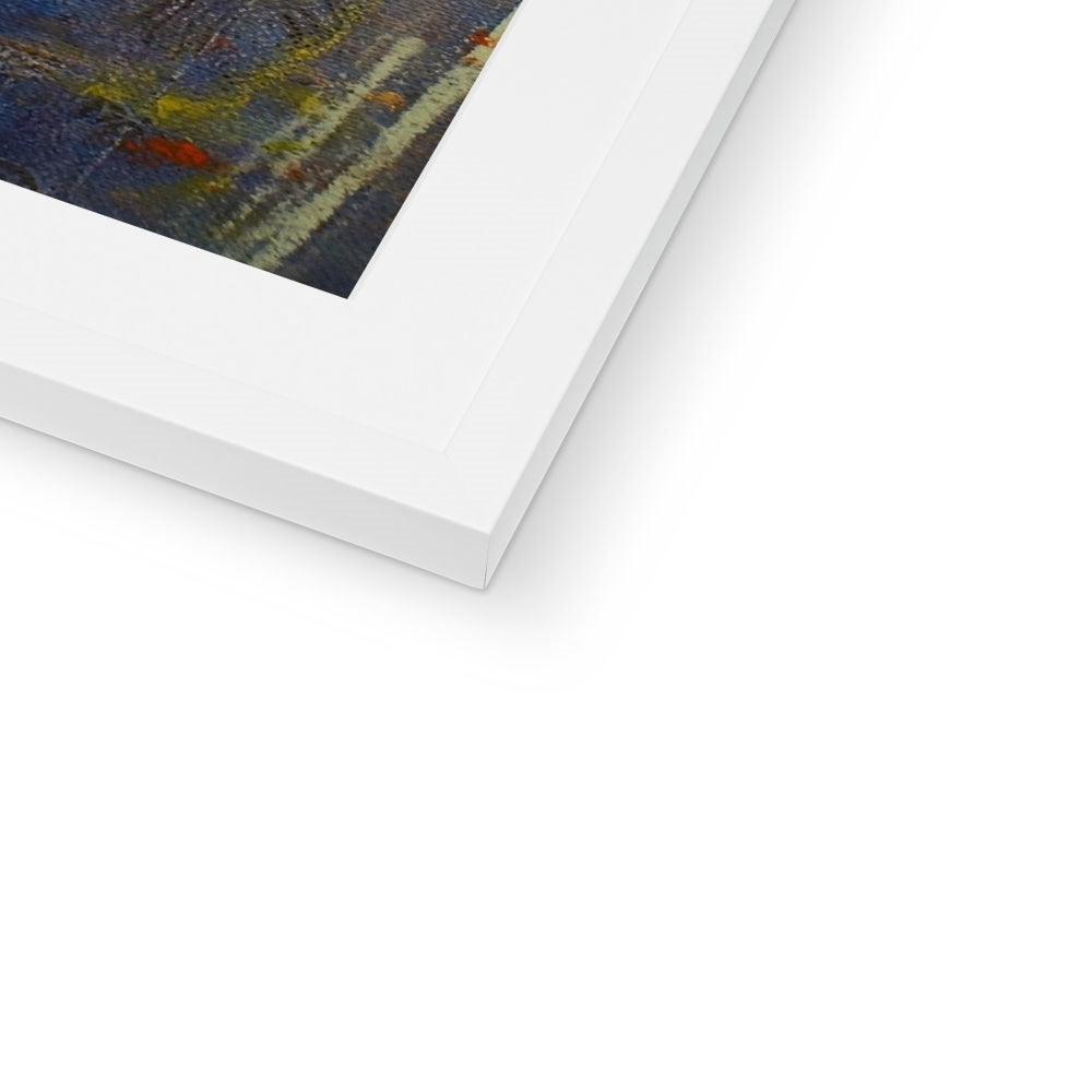 Cairngorms Waterfall Abstract Painting | Framed &amp; Mounted Prints From Scotland