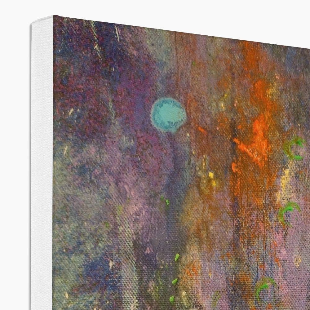 Cairngorms Waterfall Abstract Painting | Canvas Prints From Scotland