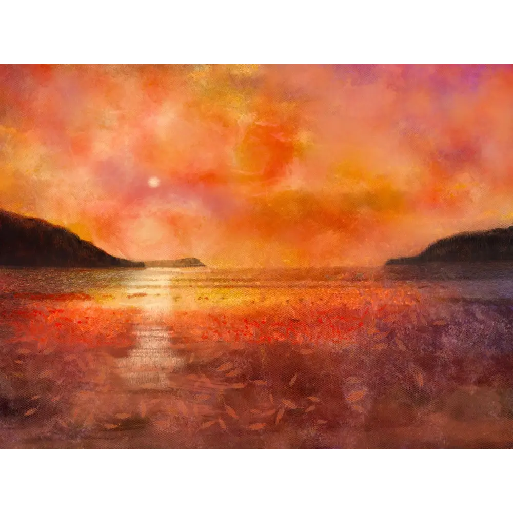 Calgary Beach Sunset Mull Art Prints Scottish Artist