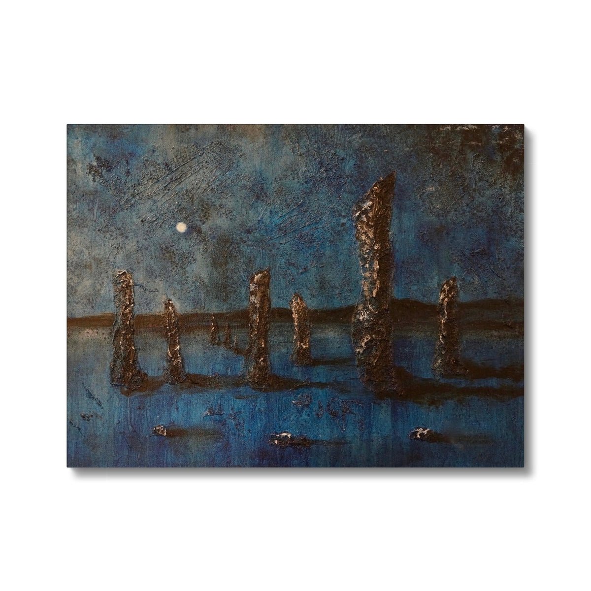 Callanish Moonlight Lewis Painting | Canvas Prints From Scotland