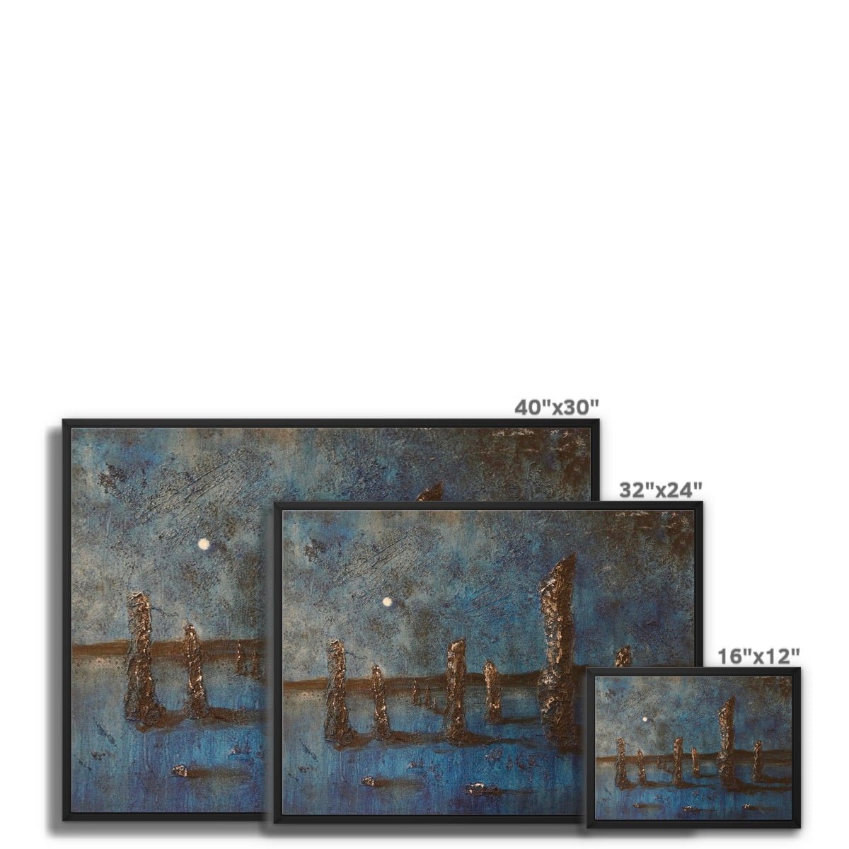 Callanish Moonlight Lewis Painting | Framed Canvas Prints From Scotland