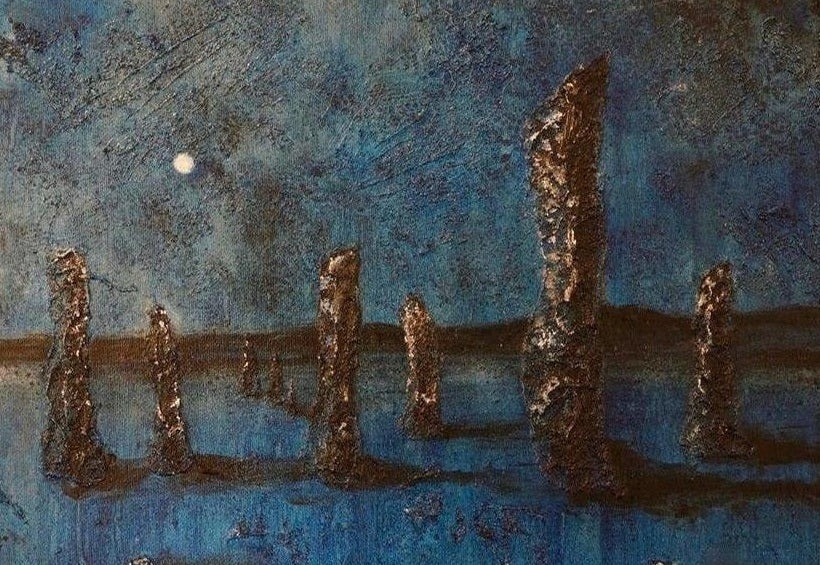 Callanish Moonlight Lewis Scottish Landscape Painting