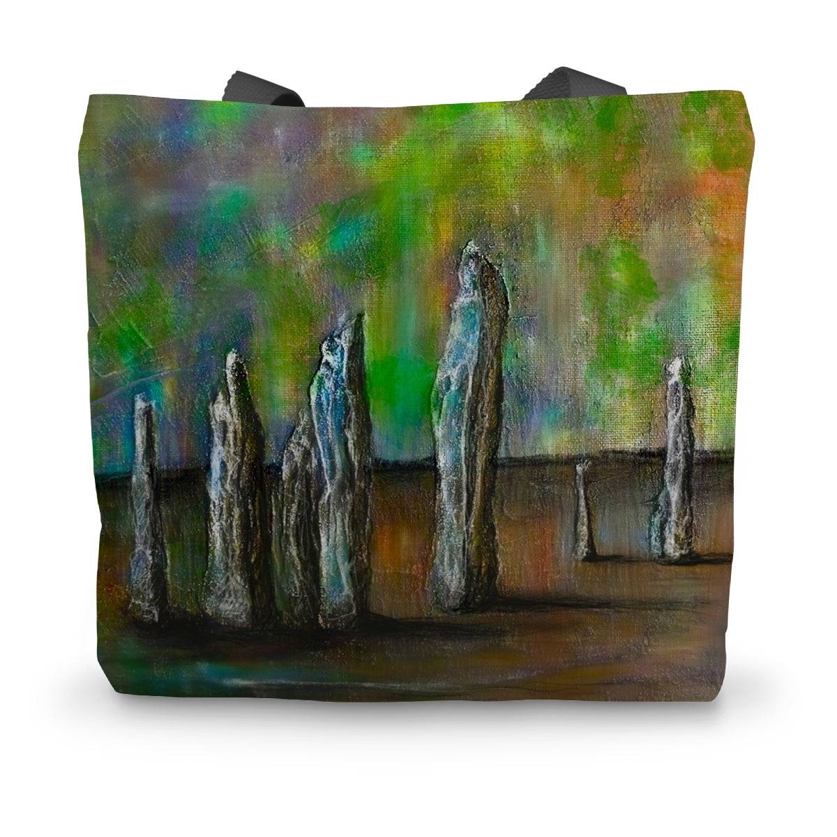 Callanish Northern Lights Art Gifts Canvas Tote Bag