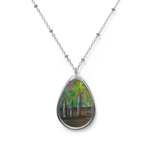 Callanish Northern Lights Art Necklace | Scottish Art Gifts