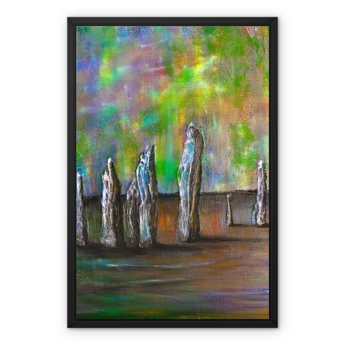 Callanish Northern Lights Lewis Painting | Framed Canvas From Scotland