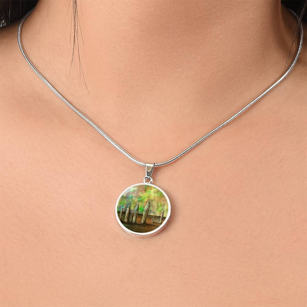 Callanish Northern Lights | Scottish Art Jewelry | Luxury Designer Necklace