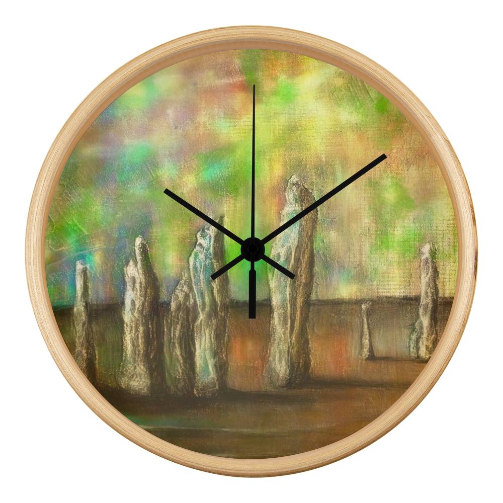 Callanish Northern Lights | Wall Art Clock | Scotland