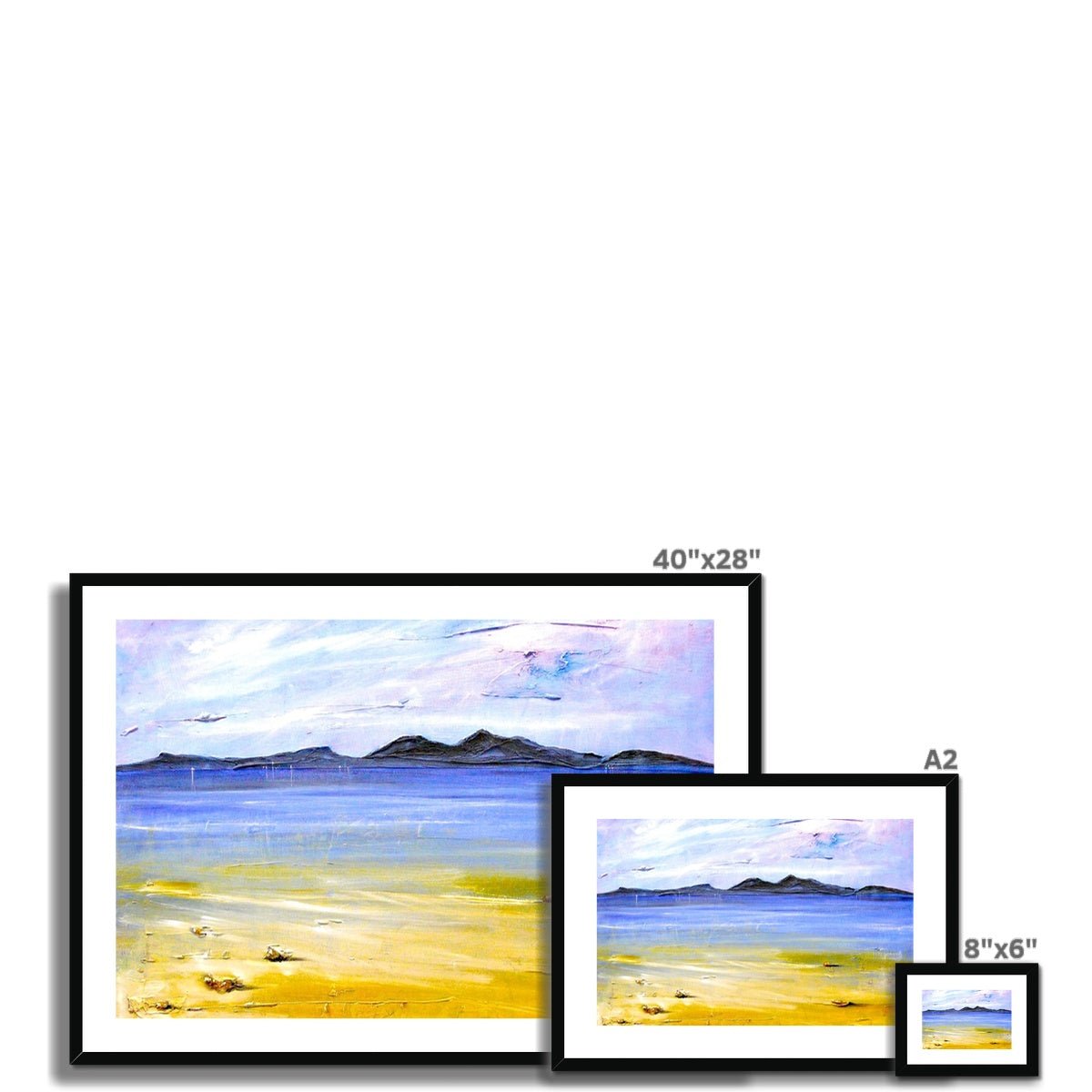 Camusdarach Beach Arisaig Painting | Framed & Mounted Prints From Scotland