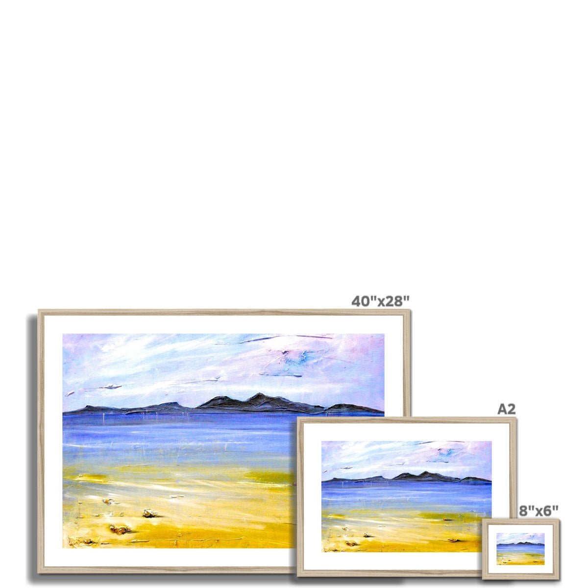 Camusdarach Beach Arisaig Painting | Framed &amp; Mounted Prints From Scotland