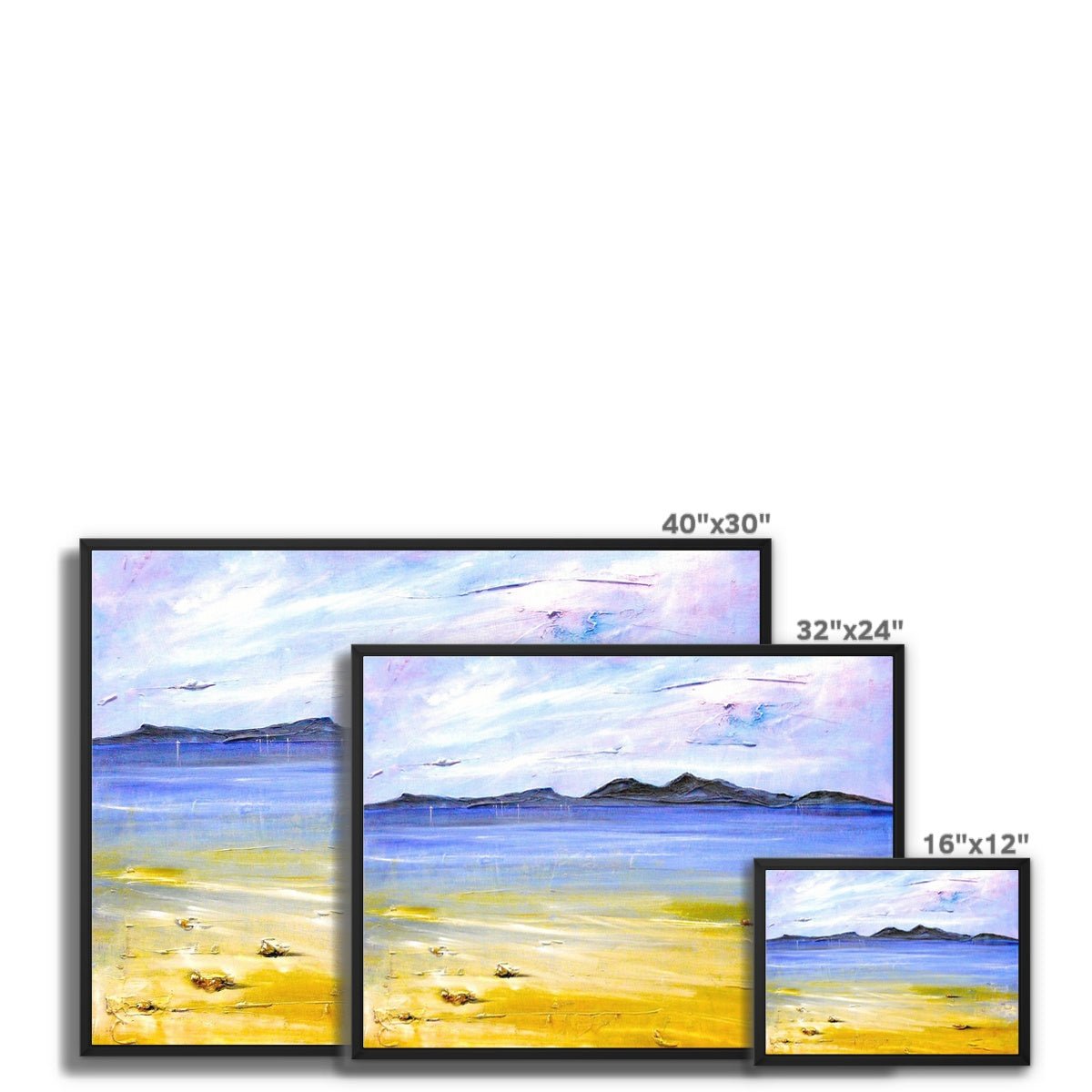 Camusdarach Beach Arisaig Painting | Framed Canvas From Scotland