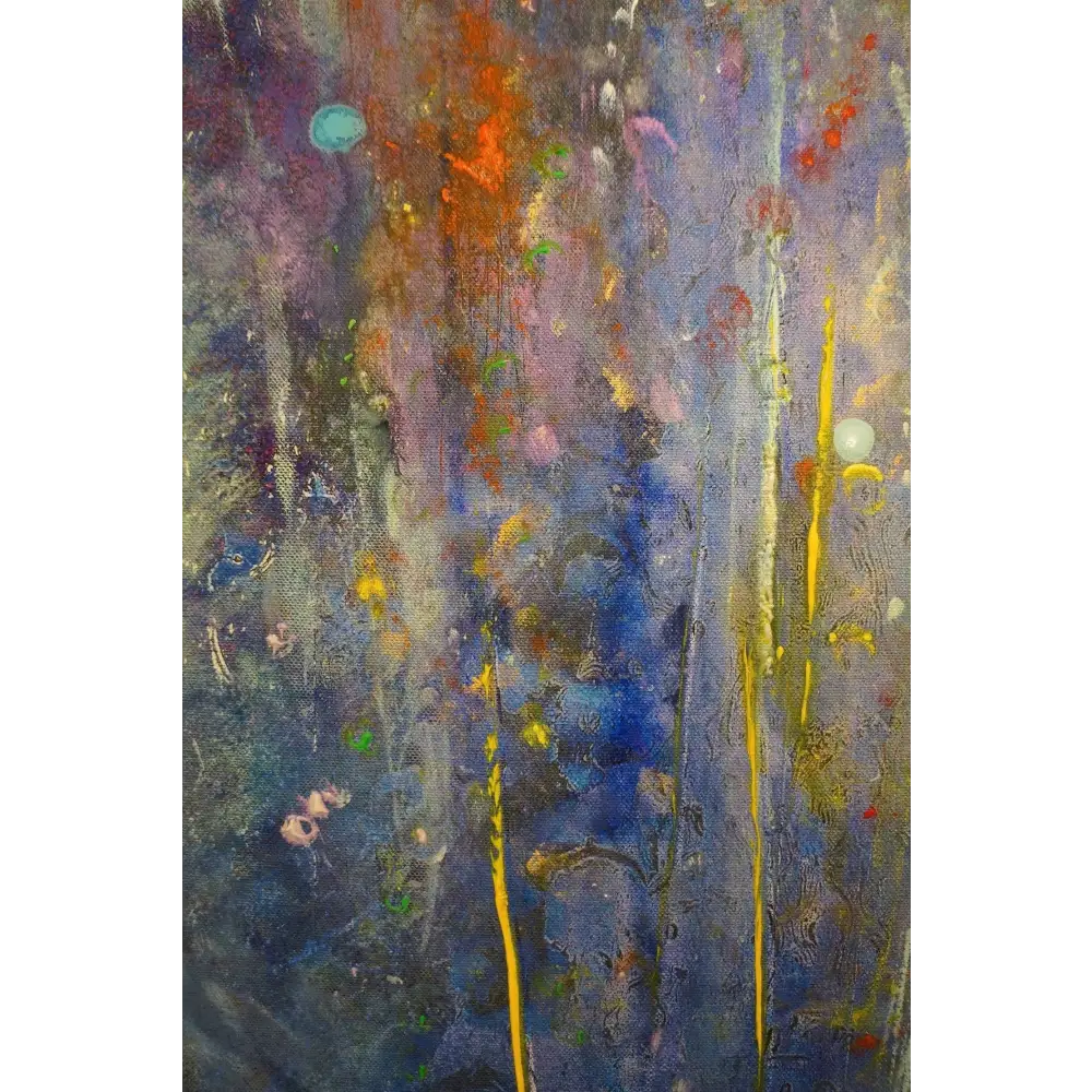 Caringorms Waterfall Abstract - Scottish Statement Interior Wall Art - & Impressionistic Gallery Scotland