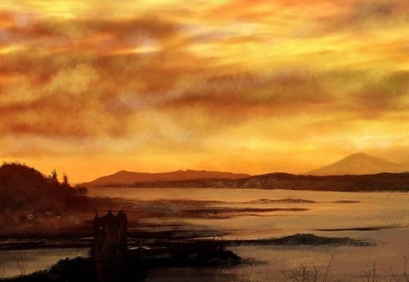 Castle Stalker Dusk Art Prints