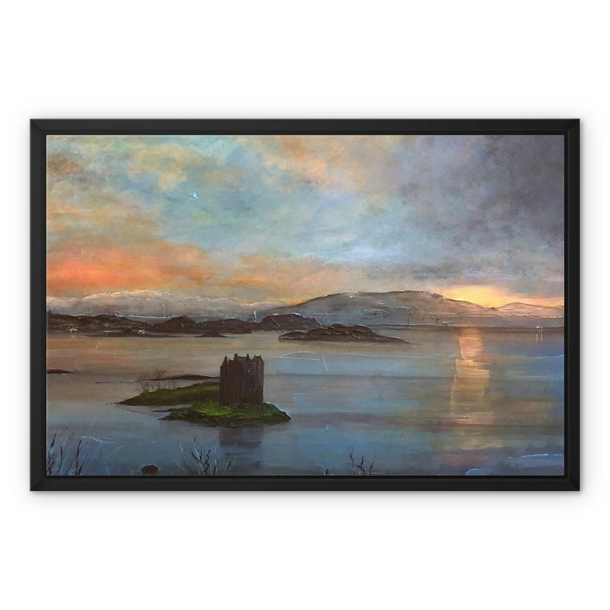 Castle Stalker Twilight Painting | Framed Canvas Prints From Scotland