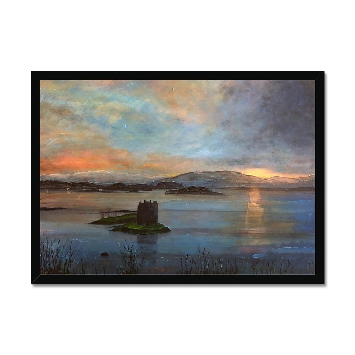 Castle Stalker Twilight Painting | Framed Prints From Scotland