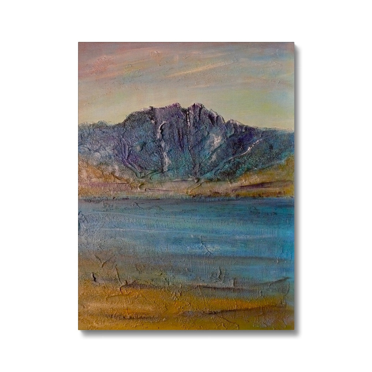 Torridon Painting | Canvas From Scotland-Contemporary Stretched Canvas Prints-Scottish Lochs & Mountains Art Gallery-18"x24"-Paintings, Prints, Homeware, Art Gifts From Scotland By Scottish Artist Kevin Hunter