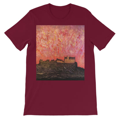 Edinburgh Castle Fireworks Unisex Short Sleeve T-Shirt | Scottish Art Gifts
