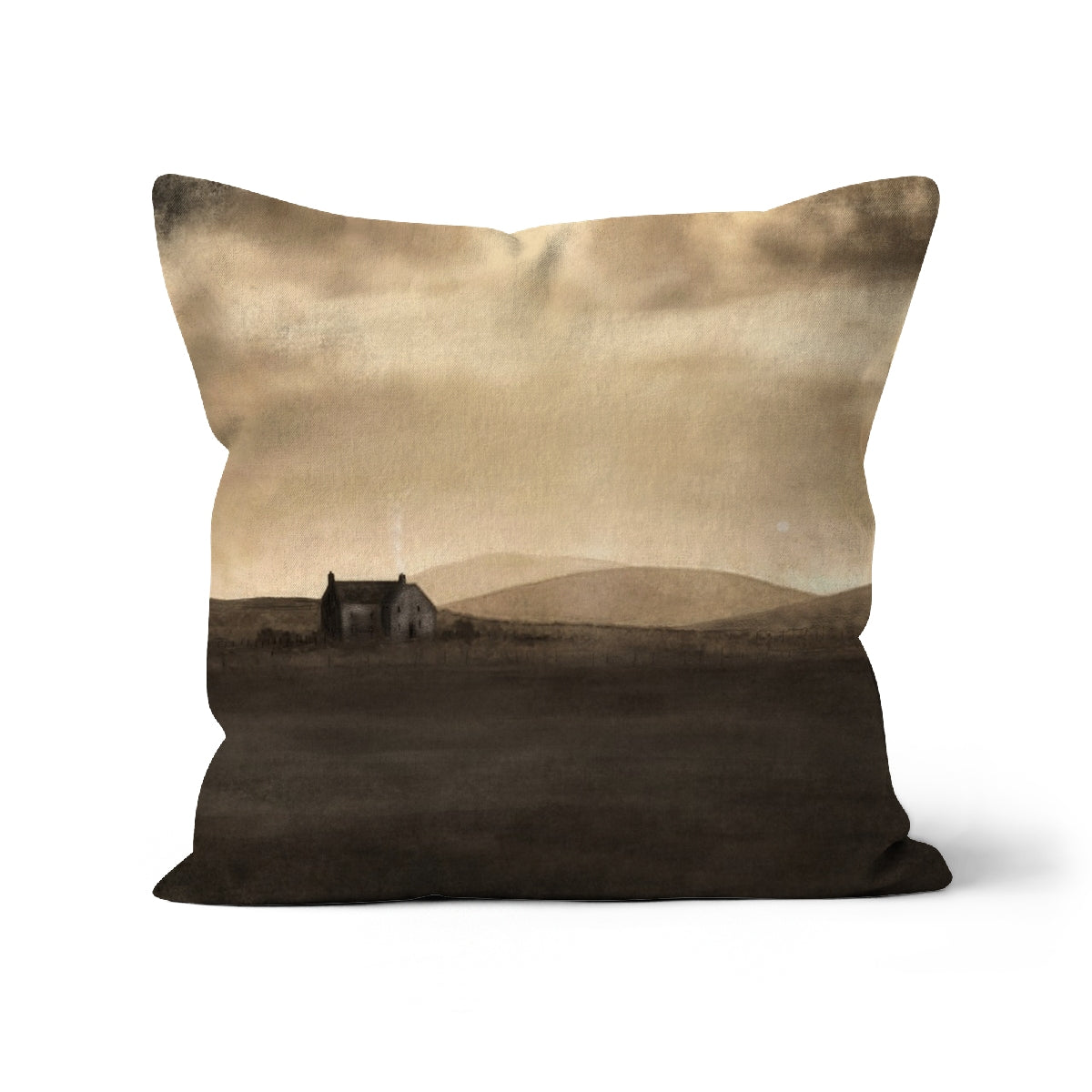 A Moonlit Croft Cushion | Scottish Art Gifts