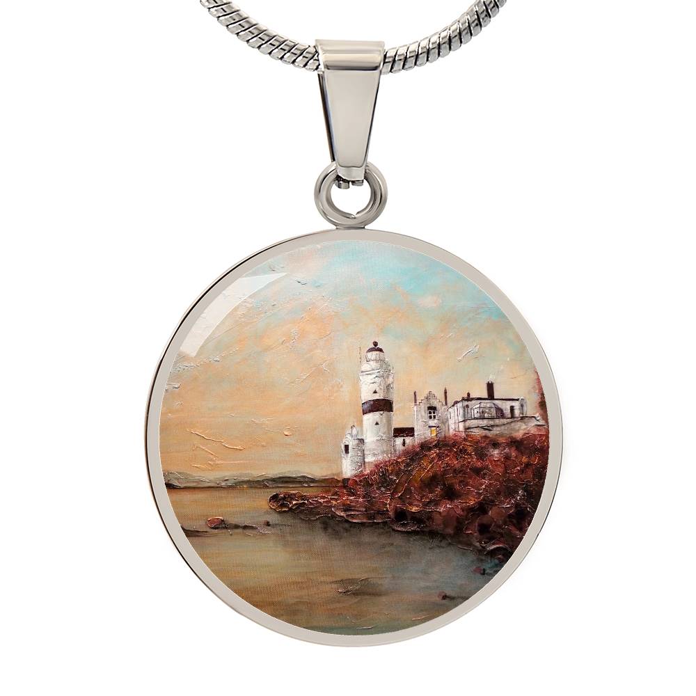 Cloch Lighthouse Dawn | Scottish Art Jewellery | Luxury Necklace