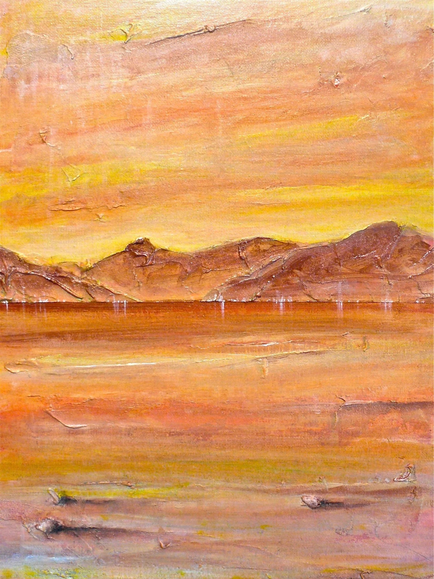 Clyde Summer - River Art Gallery Scotland Worldwide Shipping Expressive Impasto Painting Kevin Hunter Portfolio Giclee Prints | Scottish