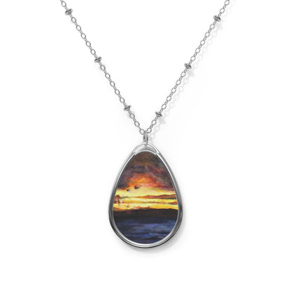 Clyde Sunset Art Necklace | Scottish Art Gifts
