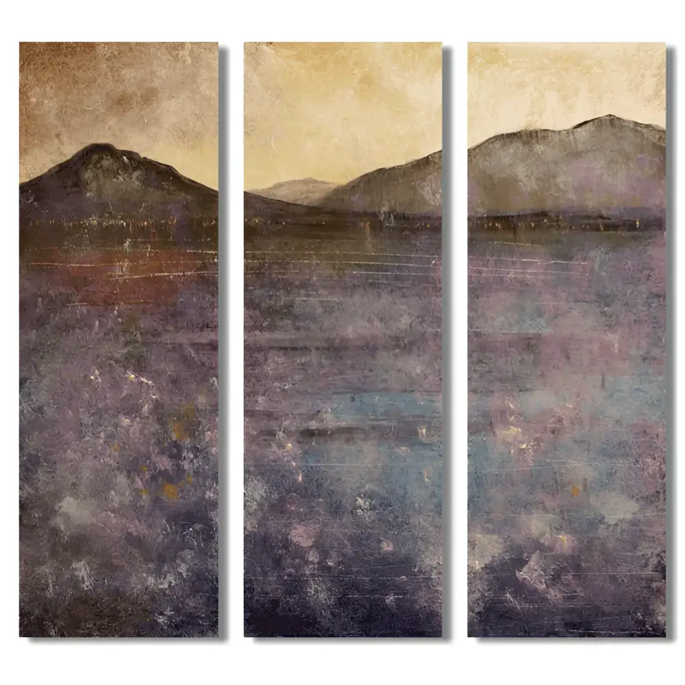 Clyde Winter Triptych Canvas Giclee Fine Art Landscape Wall