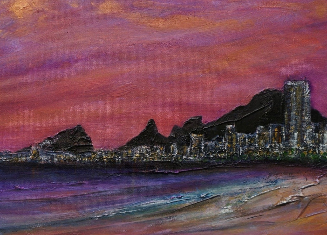 Copacabana Beach Scottish Landscape Painting