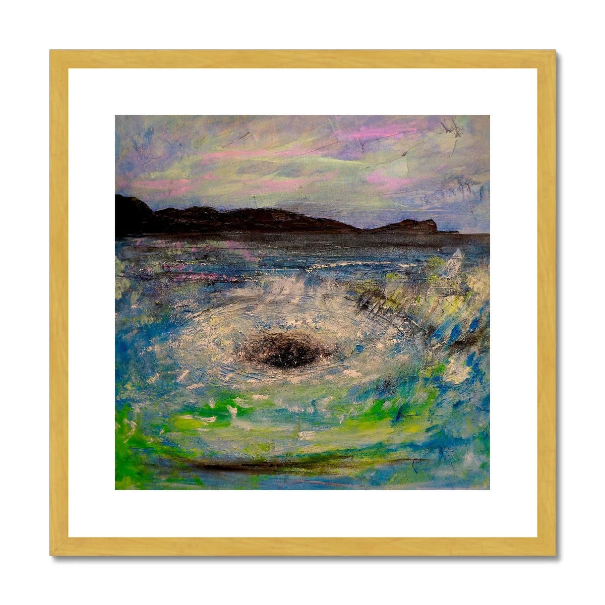 The Corryvreckan Whirlpool Antique Framed & Mounted Print - Historic Iconic Art Gallery Scotland Worldwide Shipping Scottish Castles