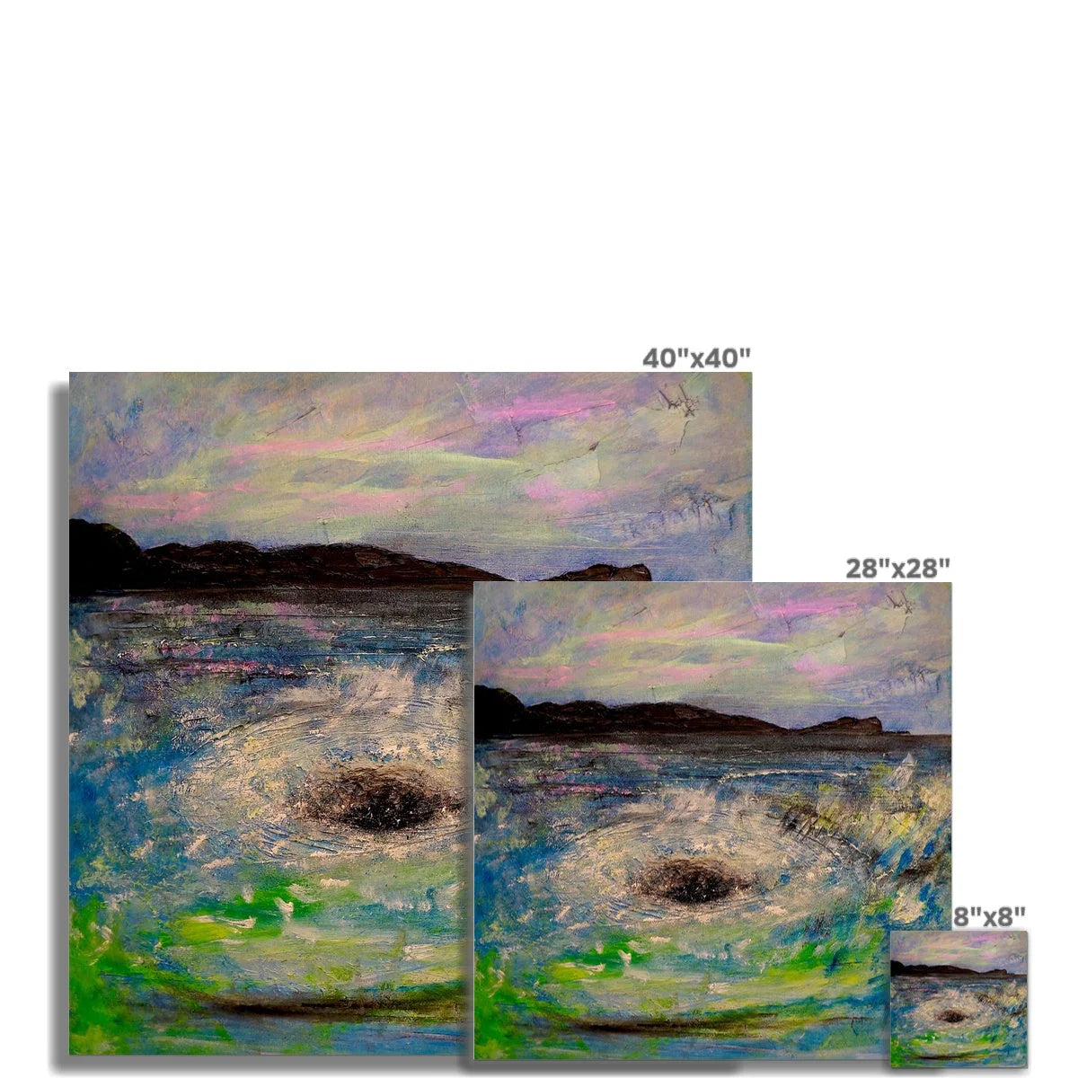 The Corryvreckan Whirlpool Fine Art Print - Historic & Iconic Gallery Scotland Worldwide Shipping Scottish Castles Paintings and Prints